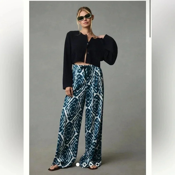 NWT Scotch & Soda Eleni High-Waisted Wide-Leg Pants Size Large - Picture 3 of 17